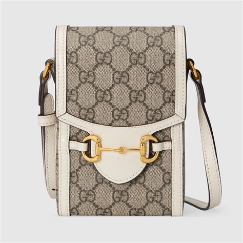 gucci horsebit mini white|horsebit 1955 mini bag.